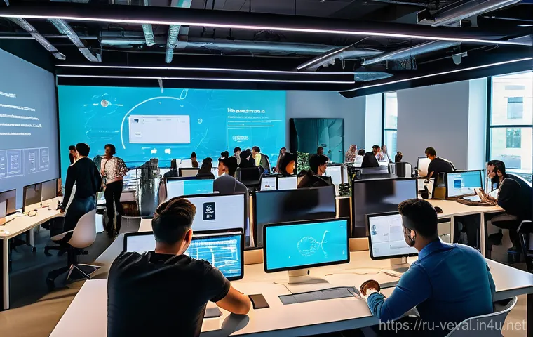 기업가치평가사 미래 산업 분석 - An inspiring scene depicting a cutting-edge, eco-friendly research and development facility. A diver... 기업가치평가사 미래 산업 분석 - An inspiring scene depicting a cutting-edge, eco-friendly research and development facility. A diver...