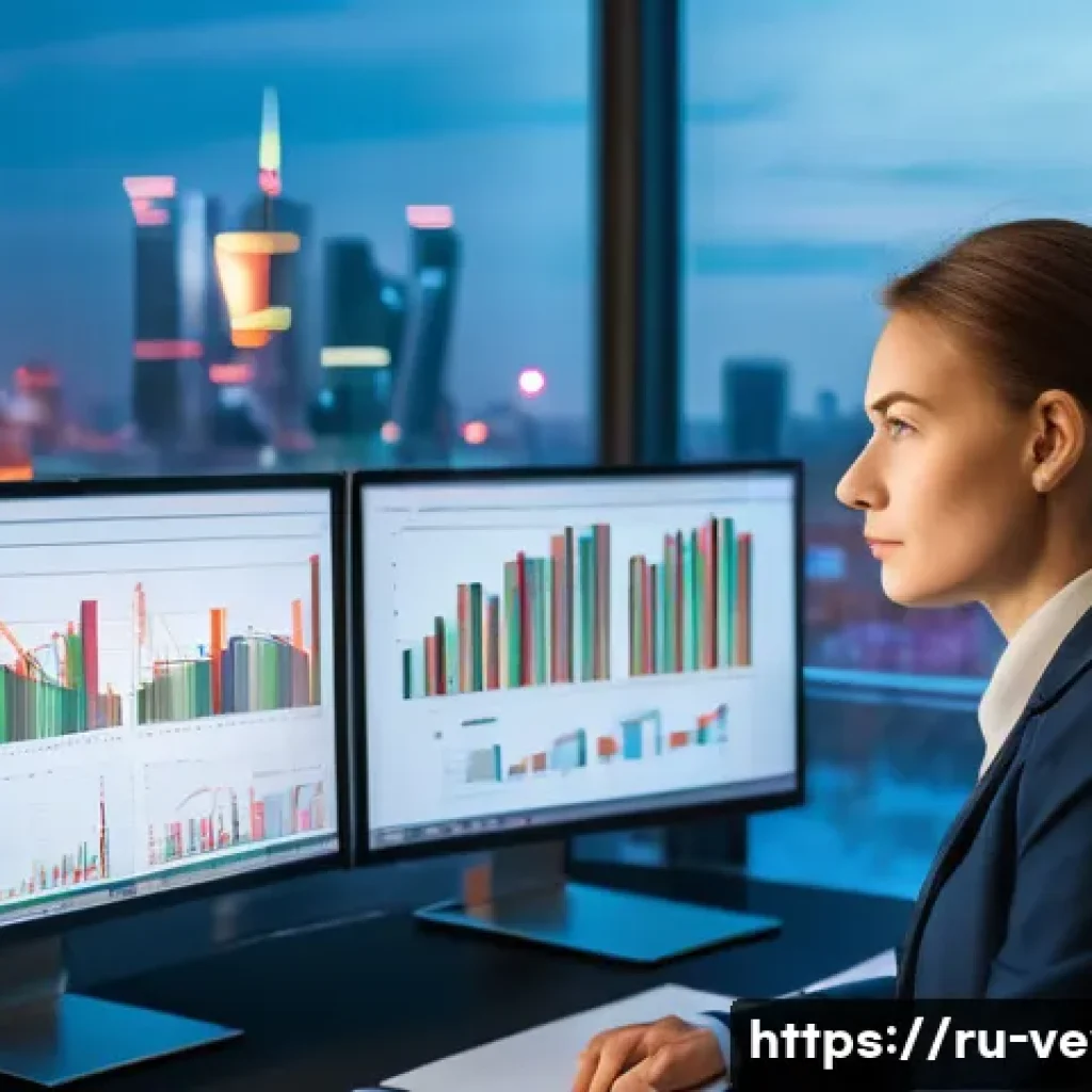 기업가치평가사 이직 준비 - **Prompt:** A dynamic, focused young Russian business appraiser, male or female, in a modern, well-l...