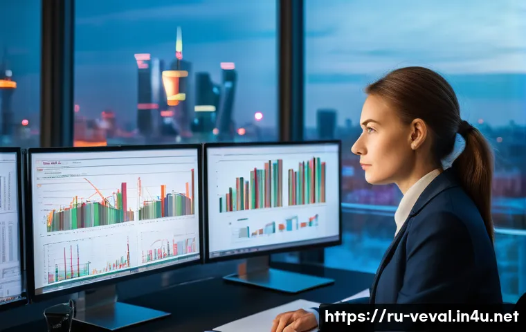 기업가치평가사 이직 준비 - **Prompt:** A dynamic, focused young Russian business appraiser, male or female, in a modern, well-l...